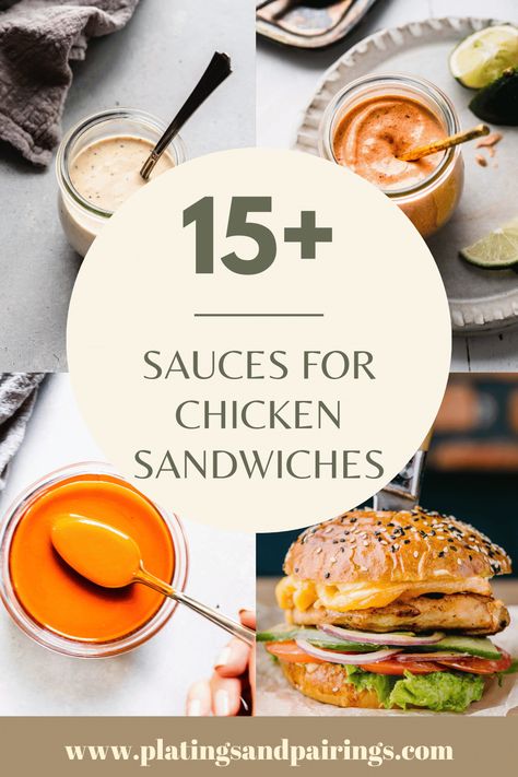 Sauce For Chicken Sandwich Easy Recipes, Best Chicken Sandwich Sauce, Sandwich Condiment Recipes, Chicken Sandwich Sauce Ideas, Sauce Recipes For Sandwiches, Sauces For Chicken Sandwiches, Spicy Sauce For Chicken Sandwich, Sauce For Grilled Chicken Sandwich, Spicy Chicken Sandwich Sauce Recipe