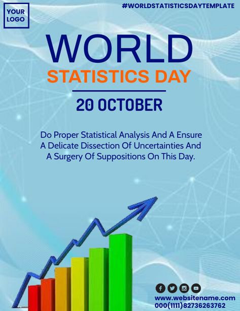 Statistics Poster, Canva Hacks, Poster Creative, Day Template, Statistical Analysis, Online Ads, Google Analytics, Statistics, Instagram Post