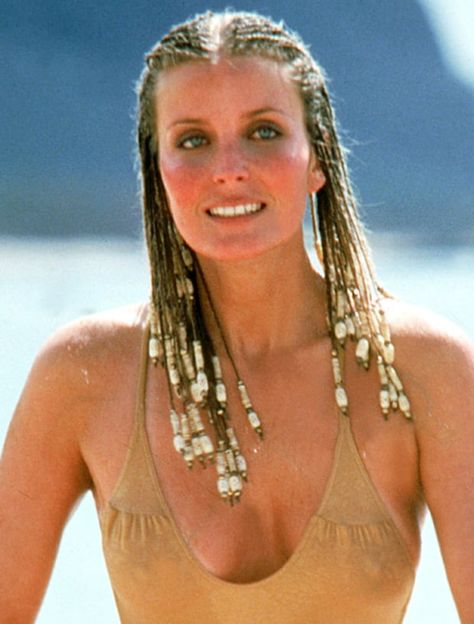 Bo Derek Mia Farrow Pixie, Bo Derek Braids, Iconic Hairstyles, Bo Derek, Cultural Appropriation, Celebrity Beauty, Feathered Hairstyles, Christina Aguilera, Celebrity Hairstyles