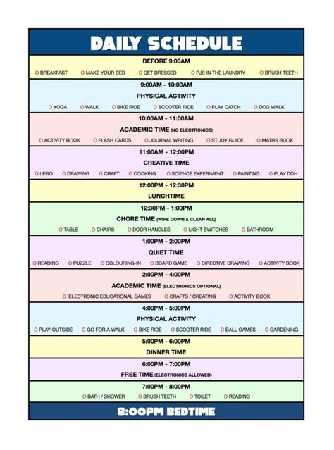 School Holiday Schedule, Holiday Schedule For Kids, Activity Schedule Template, Summer Binder For Kids, Weekly Activity Schedule For Kids, Teen Schedule Daily Routines, Summer Block Schedule For Kids, Schedule For Teens At Home, Weekend Schedule For Kids