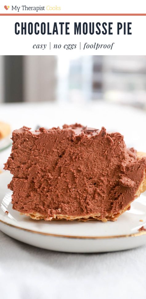 Easy Chocolate Mousse Pie, No Bake Chocolate Mousse Pie, Last Minute Desserts, No Bake Chocolate Mousse, No Bake Chocolate Pie, Easy Chocolate Pie Recipe, Family Dessert Recipes, Easy Chocolate Pie, Chocolate Mousse Desserts