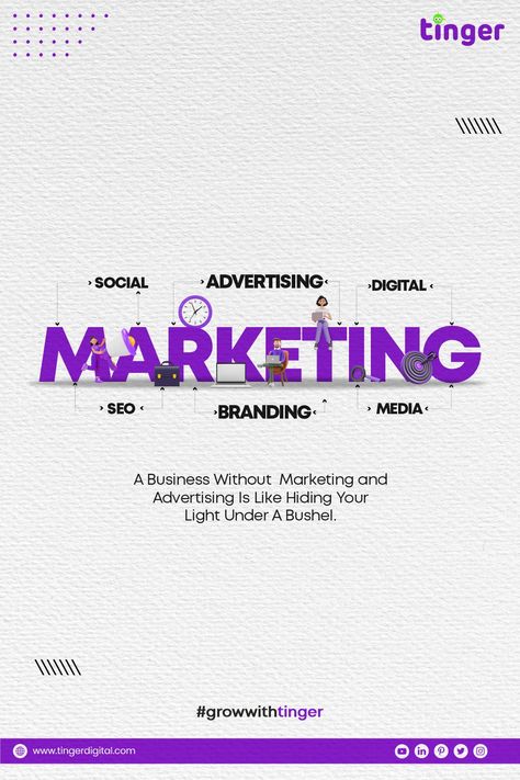 Marketing On Facebook, Digital Marketing Ads Design, Digital Marketing Design Poster, Creative Digital Marketing Posts, Creative Digital Marketing Ads, Tinger Digital, Social Media Marketing Ads, Digital Marketing Creative Post, Marketing Poster Design