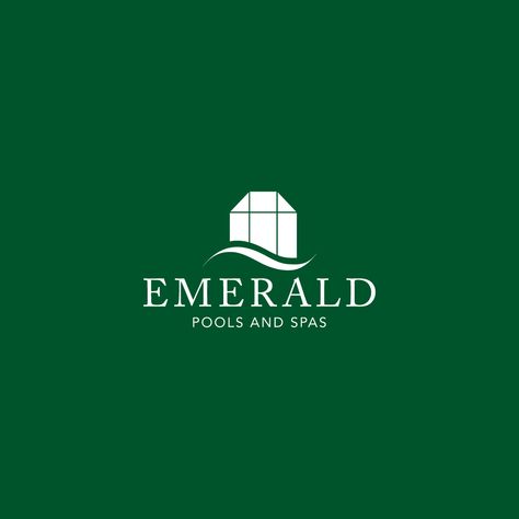 Simple professional logo design for Emerald Pools and Spas in Phoenix, AZ.  For designs check out fladhammer.com Emerald Logo Design, Emerald Logo, Pet Logo, Candy Companies, Pet Logo Design, Professional Logo Design, Professional Logo, Animal Logo, Phoenix Az