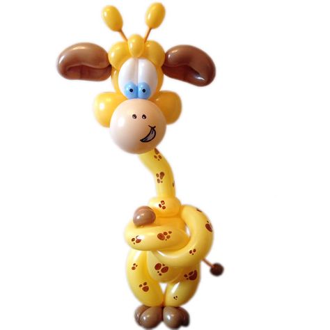 Balloon Giraffe, Jungle Balloons, Balloons Art, Animal Balloons, Balloon Hat, Deco Ballon, Balloon Toys, Balloon Artist, Balloon Modelling