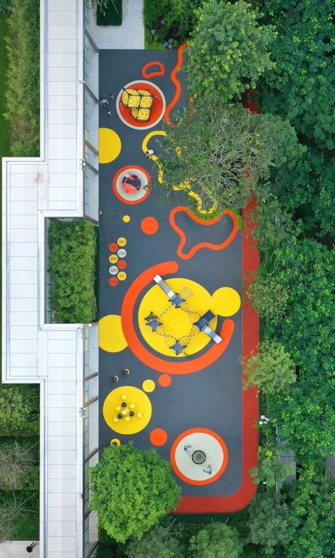 Playground Architecture Design, Playground Design Plan, School Playground Design, Play Grounds, Playgrounds Architecture, Plaza Design, Urban Playground, Kindergarten Projects, Landscape Design Drawings