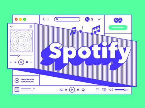 Spotify favorite illustration vector player music spotify Music Playlist Graphic Design, Web Design Illustration Style, Lofi Graphic Design, Windows Graphic Design, Spotify Design Ideas, Neubrutalism Graphic Design, Spotify Design Graphics, Spotify Graphic Design, Playlist Graphic Design