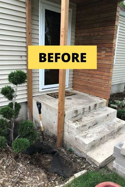 Diy Raised Planter, Front Yard Planters, Patio Planter Boxes, Front Door Landscaping, Yard Planters, Ladder Ideas, Diy Jardin, Yard Ideas Backyard, Front Yards Curb Appeal