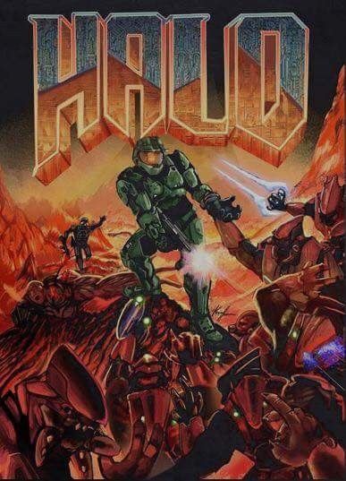 Doom Crossover, Halo Tattoos, Halo Aesthetic, Unsc Halo, Dead Stranding, Halo Poster, Halo Drawings, Halo Funny, John 117