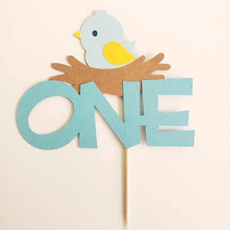 Bird Cake Topper . . . #etsysuccess  #etsyseller  #etsyhandmade  #etsyshop  #smallbusiness  #amazonhandmade  #partydecorations #caketopper Bird Birthday Theme, Bird Party Theme, Bird Themed Birthday Party, Bird Theme Party, Bird Birthday Party, Bird Theme Parties, Birdie Birthday, Cake Topper 1st Birthday, Girl Bird