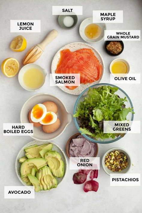 Best Salmon Salad Recipe, Cold Salmon Salad, Summer Salmon Salad, Salmon Salad Ideas, Salad Recipes With Salmon, Salmon Tuna Salad, Salmon Fall Recipes, Baked Salmon Salad Recipes, Salad Recipes Salmon