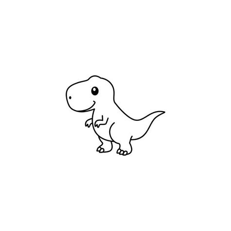 T Rex Tattoo Simple, Tiny T-rex Tattoo, T Rex Tattoo Cute, Little Dinosaur Tattoo, Tiny Dinosaur Tattoo, Small Dinosaur Tattoo, Dinosaur Outline, T Rex Tattoo, Dinosaur Rawr