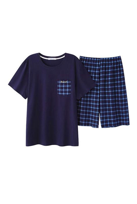 PRICES MAY VARY. Cotton Blend,which are comfortable,durable,breathable and soft material. SIZE REFERENCE: Large(13-15 Years)X-Large(15-17 Years);XX-Large(18-20Years ) Leisure big boys Loose US size,make you feel free and relax. STYLE CLASSIC Features Plaid Strips Loose style, Elastic Waistband Shorts for Comfortable wear,Youngs raglan cotton short-sleeve top + short pajama bottoms; OCCASION Great for sleepwear, pajamas, loungewear, all day long, exercise, yoga, sports, walking etc. Cozy and Ligh 80s Pajamas Men, Big Boy Outfits, Big Boys Fashion, Pajamas For Boys, Pajamas Men, Boy Pajamas, Summer Pjs, Boys Pjs