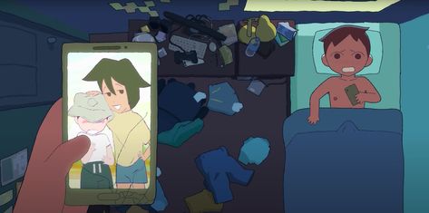 After having a dream about kissing his best friend, Sasha decides he has to declare his feelings to him immediately in PULPE's animated short film Slice. Short Film Animation, Animation Short Film, College Course, Animated Short Film, Comic Book Style, Short Films, Kissing Him, Design Project, Short Film