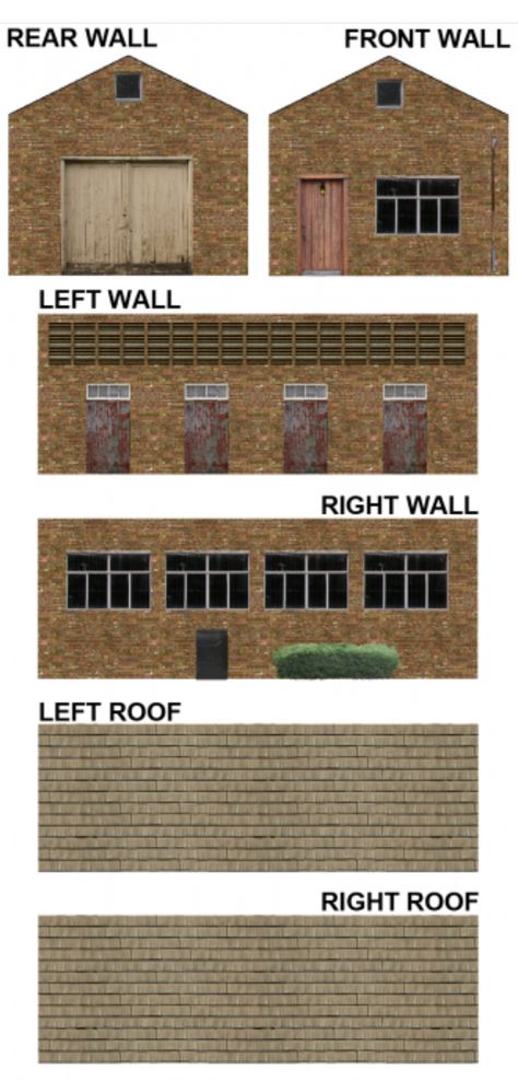 N Scale Buildings, Paper Models House, Ho Scale Buildings, Model Train Table, Ho Scale Train Layout, Scale Model Building, Free Paper Models, Model Railway Track Plans, Pig Farm