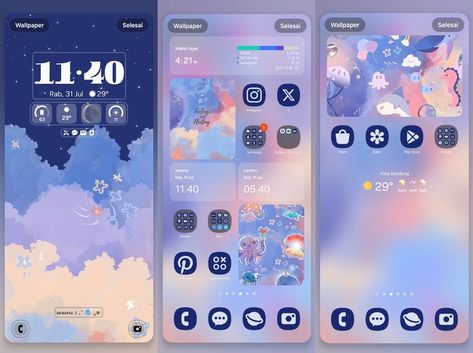 Samsung Phone Layout Aesthetic, Iphone 16 Home Screen Ideas, Samsung Widgets Aesthetic, Samsung Theme Ideas, Aesthetic Phone Theme Idea, Samsung Phone Aesthetic, Samsung Aesthetic Homescreen, Lockscreen Homescreen Combo, Combo Wallpaper