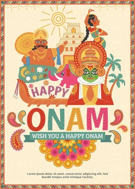 Happy Onam Poster, Onam Poster Design, Incredible India Posters, Onam Poster, Notice Board Decoration, Happy Onam Wishes, Onam Greetings, Hand Template, Onam Wishes