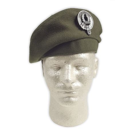 Khaki Military-Style Balmoral - Salute the Past and Present Military Hat Outfit, Hat Outfit Men, Tam O Shanter, Military Beret, Celtic Dress, Leather Top Hat, Tam O' Shanter, Military Dresses, Canadian Military