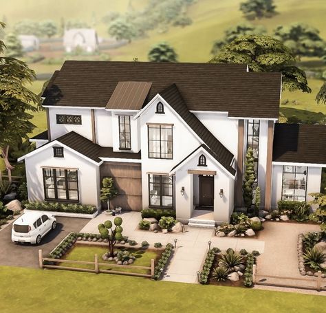 Boho Bloxburg House, Bloxburg House Ideas Boho, Sims 4 Modern House, Sims 4 Houses Layout, Lotes The Sims 4, The Sims 4 Lots, Sims Freeplay Houses, Bloxburg House Ideas 1 Story, Bloxburg House Ideas 2 Floor