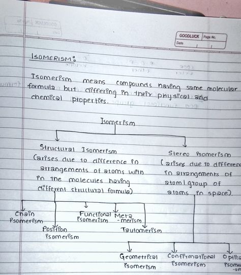 #isomerism #motivation #study #chemistry #neet #jee #chainisomerism #structuralisomerism #stereoisomerism Isomerism Chemistry, Isomerism Notes, Gcse Chemistry Revision, Chemistry Revision, Organic Chem, Gcse Chemistry, Chemistry Study Guide, Study Chemistry, Motivation Study