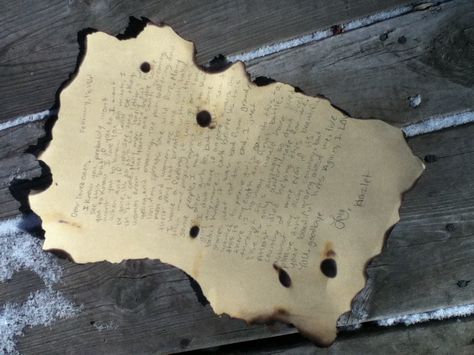 For homework at school I had to do a letter for the civil war. So I took older looking paper and burnt the edges to make it look like it was burned with fire. I places the match on top to burn through the paper and purposely burnt some letters to look more realistic Burnt Love Letter, Burned Letters Aesthetic, Burning Letters Aesthetic, Burned Paper, Freedom Quilt, Jim Crow Laws, Burnt Paper, The Rest Of The Story, Beautiful Decay