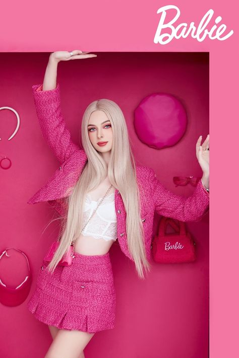 Barbie Poses Photoshoot, Jennie Photoshoot, Barbie Photoshoot, Red Velvet Photoshoot, Boyish Outfits, Holiday Photoshoot, Barbie Theme, Barbie Dress Fashion, Photoshoot Themes