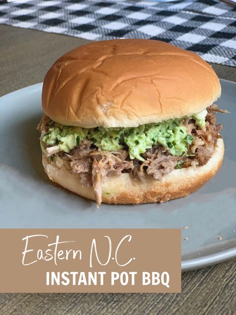 Boston Button Recipes Instant Pot, Eastern Nc Bbq, Nc Bbq Sauce, Nc Bbq, Carolina Pulled Pork, Boston Food, Barbeque Recipes, 2024 Recipes, Creamy Coleslaw