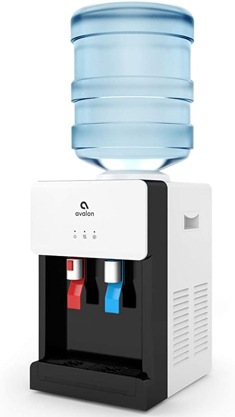 Avalon Premium Hot/Cold Top Loading Countertop Water Cooler Dispenser With Child Safety Lock. UL/Energy Star Approved- White - A1CTWTRCLRWHT Water Dispenser Ideas, Dispenser Ideas, Countertop Water Dispenser, Water Spout, Water Dispensers, Water Coolers, Water Faucet, Water Filtration System, Drip Tray