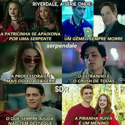 Riverdale !!!❤ Melhor Série!!!😍 . . . Qual personagem vc mais odeia em riverdale?❤ @serpendale Disney Netflix, Riverdale Memes, British Tv Series, Funny Iphone Wallpaper, Riverdale Cast, Stranger Things Netflix, Kids On The Block, Netflix Series, About Fashion