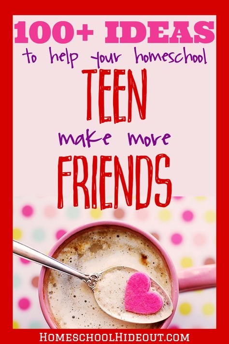 100+ Ways to Socialize Homeschool Teens {Part 2} - Homeschool Hideout Make More Friends, White Elephant Game, Raising Teenagers, Making Homemade Ice Cream, More Friends, Activities For Teens, Homeschool Encouragement, Homeschool High School, School Help