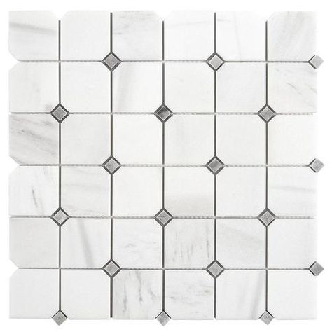 Elida Ceramica White 12-in x 12-in Polished Diamond Mosaic Wall Tile at Lowe's. Elegant and tranquil is the surface of these linear handbrushed glass mosaics. This contemporary glass in light and airy neutral colors are handmade by Marble Wall Tiles, Diamond Wall, Tile Covers, Classic Tile, Natural Stone Flooring, Patio Flooring, Gray Marble, Mosaic Wall Tiles, Marble Mosaic Tiles