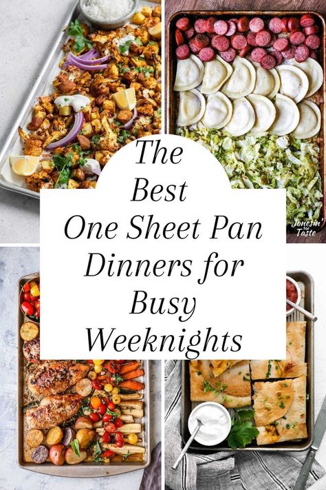 One-sheet pan meals are the perfect way to fast get a delicious, easy dinner. You'll have plenty of options with these 21 amazing recipes from this collection. Whether you're in the mood for classic comfort food or something a little more exotic, there's sure to be a recipe here that will fit the bill. And since all these meals are made within 30 minutes or less in the same oven tray, they're perfect for busy weeknights. So read on and start cooking! One Sheet Pan Dinners, One Sheet Pan Meals, Best Sheet Pan Dinners, Sheet Pan Meals, Oven Tray, Easy Sheet Pan Dinners, Sheet Pan Suppers, Sheet Pan Dinners Recipes, Breakfast Meal