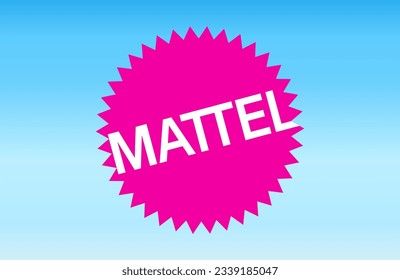 Mattel Logo with Pink Color on Blue Background. Mattel is a company that sells Barbie as the new movie on Cinema starring by Margot Robbie and Ryan Gosling in July 21, 2023, United States Pink Mattel Logo, Barbie Mattel Logo, Mattel Logo Printable, Mattel Logo, Barbie Colors, Margot Robbie And Ryan Gosling, Barbie Svg, Pink Logo Design, Pink Photoshoot