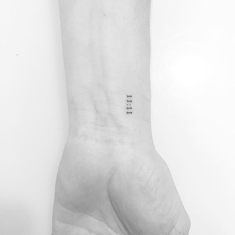 11 11 Tattoo, Wrist Tatoo, Small Wrist Tattoo, Courage Tattoos, Jonboy Tattoo, J Tattoo, Tiny Tattoos For Women, Simple Tattoos For Women, Tiny Wrist Tattoos