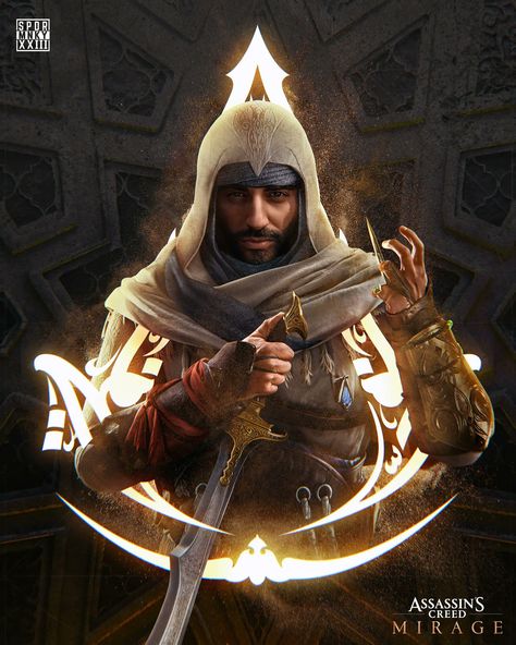 Basim Ibn Ishaq, Assassin Clothing, Sick Drawings, Assassin's Creed Wallpaper, All Assassin's Creed, Assassins Creed Series, Assassins Creed Artwork, Assassins Creed Game, Assassins Creed 3