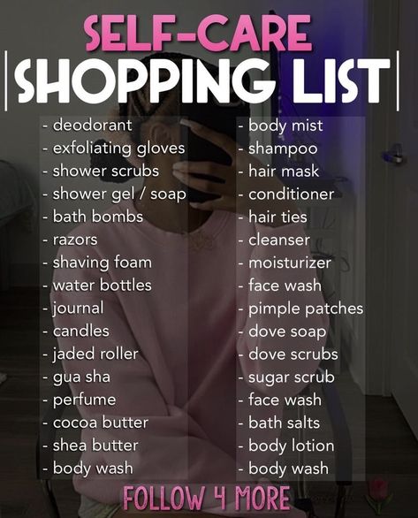 Personal Hygiene Shopping List, Self Hygiene Tips, Skipping Class Tips, Skin Care Shopping List, Shower Tips To Smell Good, Body Hygiene Products List, Baddie Hygiene Products, Body Care Steps, Shopping For Glow Up