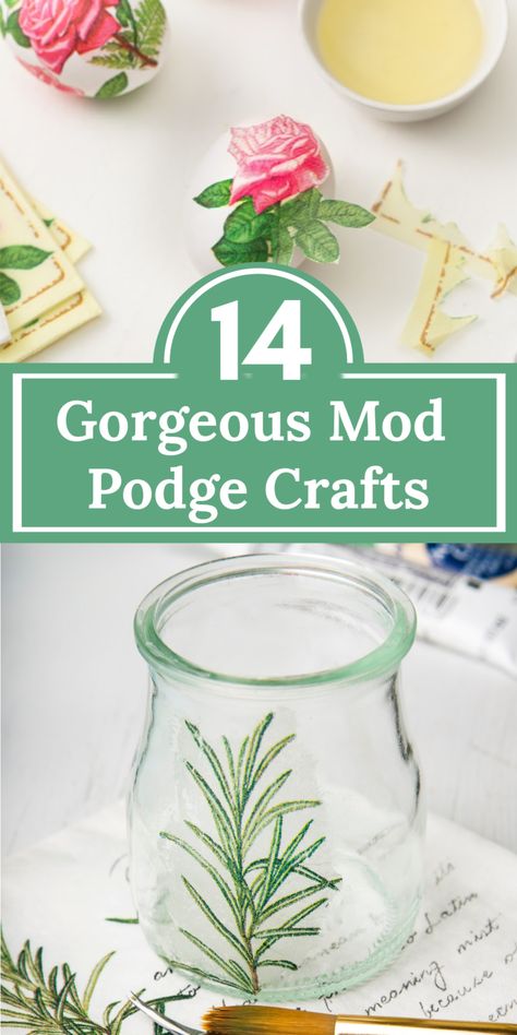 Mod Podge Crafts With Balloons, Uses For Modge Podge, How To Make Your Own Modge Podge, Napkin Modge Podge Ideas, Upcycling, Mod Podge Frame, Pod Modge Ideas, Mid Podge Crafts, Mod Podge With Napkins Mason Jars