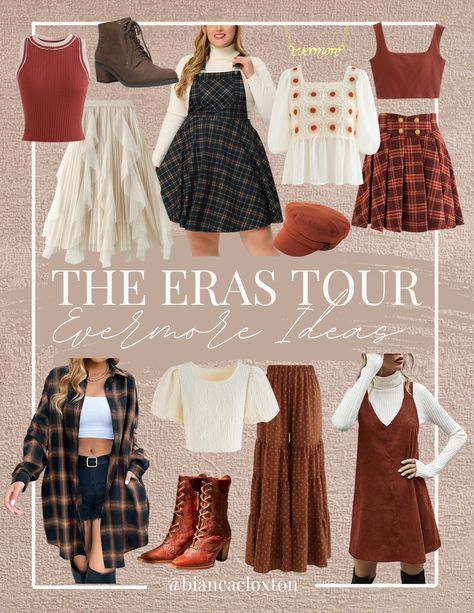 Plaid, Fall Style, Evermore, Taylor Swift, Concert Outfit, Rust, Cream Sweater, Boots, Pageboy Cap, Corduroy Evermore Style, Evermore Outfits, Eras Tour Evermore, Era Outfits, Evermore Era, Eras Outfit, Taylor Swift Costume, Taylor Outfits, Taylor Swift Birthday