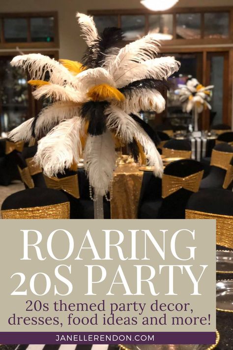 Roaring 20s Fundraiser, Roaring 20s Table Decorations, Gilded Age Party Theme, Roaring 20s 40th Birthday Party, 1920 Dinner Party, Roaring 20s Prom Decorations, Flapper Party Decorations, 1920s Table Decor, 1930s Party Decorations