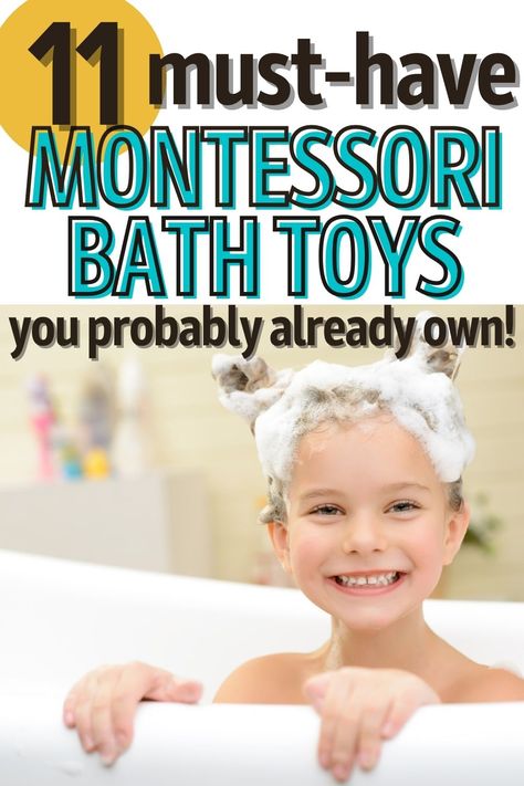 Montessori Bath Toy, Simple Bath Toys, Best Bathtub Toys, Bath Fun For Toddlers, Bath Time Toys, Kids Bath Time Ideas, Mold Free Bath Toys, Sensory Bath Ideas, Themed Baths For Kids