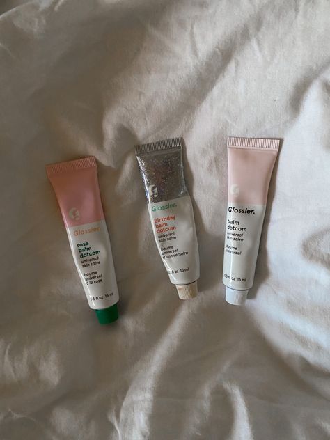 Glossier Balm Dot Com Aesthetic, Glossier Balm Dotcom Aesthetic, Glossier Lip Balm Aesthetic, Balm Dotcom Aesthetic, Balm Dotcom Birthday, Balm Dot Com Glossier, Cherry Balm Dotcom, Coconut Balm Dotcom, Glossier Skin Care