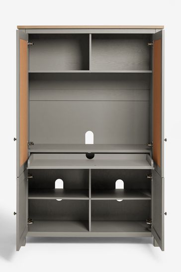 Organisation, Desk In A Wardrobe, Office And Snug Room, Desk That Hides Monitor, Hideable Desk, Diy Hideaway Desk, Hidden Office Space, Hidden Desk Ideas, Hidden Workspace