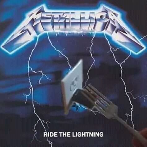 Metallica Meme, Metallica Funny, Metal Meme, Metallica Art, Band Jokes, Music Jokes, Ride The Lightning, Band Humor, The Lightning