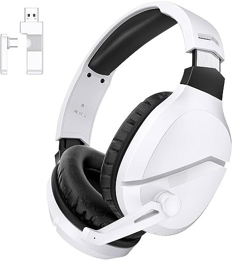 Amazon.com: WolfLawS Wireless Gaming Headset with Noise Canceling Microphone for PS5, PC, PS4, 2.4G/Bluetooth Gaming Headphones with USB and Type-c Connector, Wired Mode for Controller : Video Games Wireless Gaming Headset, Computer Camera, Video Games Pc, Headphone With Mic, Adjustable Headband, Gaming Headphones, Gaming Laptops, Gaming Headset, Wearable Technology