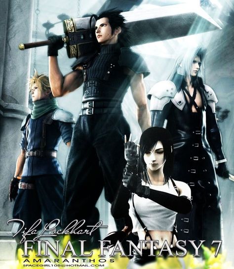 Tifa Ff7 Remake, Final Fantasy Crisis Core, Zack Fair, Crisis Core, Final Fantasy Cloud, Cloud And Tifa, Final Fantasy Collection, Advent Children, Final Fantasy Artwork