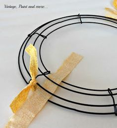 then .... Rag Wreath Tutorial, Spring Wreath Tutorial, Rag Wreaths, Book Page Wreath, Wire Wreath Forms, Rag Quilts, Fabric Wreath, Rag Wreath, Wire Wreath