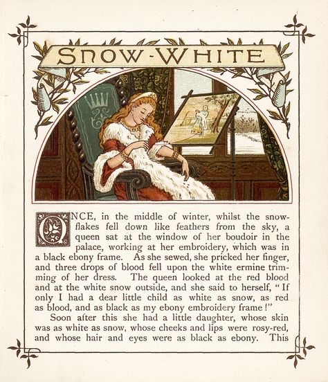 Three Fairy Princesses - old book about Snow White, Cinderella and Sleeping Beauty Fairytale Book Pages, Fairytale Book Aesthetic, Title Font Ideas, Fairy Tale Poster, Fairytale Font, Fairytale Poster, Snow White Story, Snow White Book, Snow White Fairytale