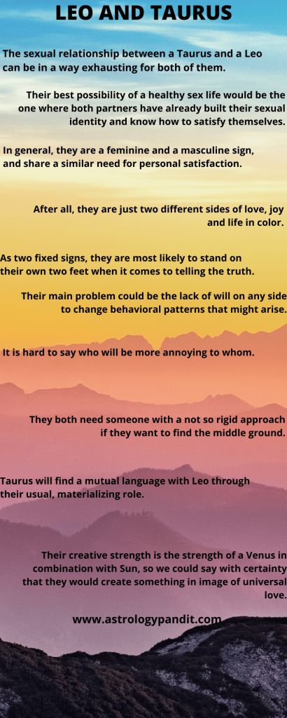 The combination of Leo compatibility and Taurus is like homemade explosives. here we will tell you about the compatibility of Leo man and Taurus woman. People won’t stop themselves to know what could have been the result of the mixture of the two’s. The intercourses in between the two souls are often tempting and fascinating encounter each time they meet.    The qualities such as ego, fierce and arrogance are the front factor of each other traits of living. The situation in between the coup Taurus Leo Compatibility, Taurus Leo Relationship, Taurus Woman And Leo Man, Leo Man Taurus Woman Relationships, Homemade Explosives, Taurus And Leo Relationship, Gemini Leo Compatibility, Taurus And Leo Compatibility, Leo And Taurus Relationship