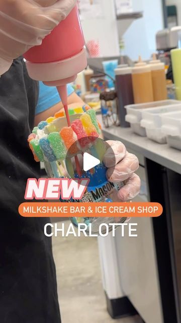 cltbucketlist on Instagram: "Get ready, Charlotte! There’s a new sweet spot in town! 🍦🍭 Introducing The Crazy Mason Milkshake Bar, located in Concord. @crazymason_milkshakes   This isn’t your average ice cream shop - they are a paradise for all dessert enthusiasts to enjoy! 🌈✨   From towering shakes to scrumptious sundaes, each treat is like a work of art dessert that comes served in eye-catching custom jars that are yours to keep! 🏺✨   #cltbucketlist #charlottenc #concordnc #cltdesserts #cltfood" Crazy Mason Milkshake, Art Dessert, Milkshake Bar, Fun Trips, Vacay Ideas, Diner Recipes, Queen City, Ice Cream Shop, Milkshakes