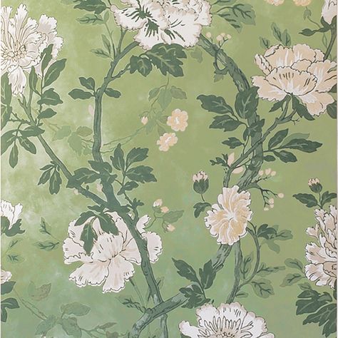 Lee Jofa Wallpaper, W Wallpaper, Lee Jofa, Fabric Houses, Blog Branding, Green Wallpaper, Custom Bed, Wallpaper Samples, Wallpaper Roll