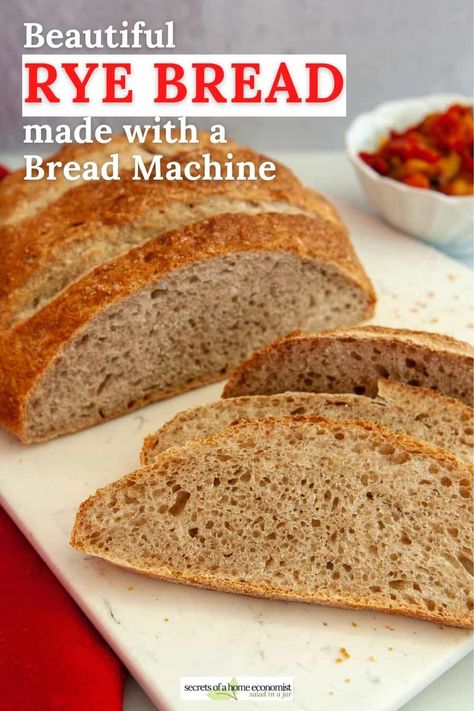 How To Make a Hearty Rye Bread Recipe (Bread Machine) + Video Rapid Bread Machine Recipe, Rye Bread For Bread Machine, Caraway Rye Bread Machine Recipe, Rye Bread Bread Machine Recipe, Breadmaker Rye Bread Recipe, Bread Machine Recipes Videos, Rye Bread In Bread Machine, Bread Maker Rye Bread Recipe, Bread Machine Rye Bread Recipe Simple